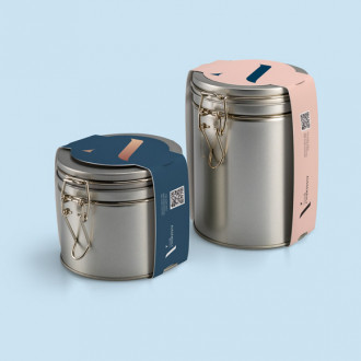 Bügelverschlussdose mit personalisierter Banderole