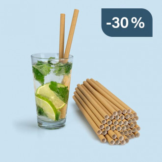 Papierstrohhalm braun  - Durchmesser 0,7 cm