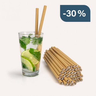 Papierstrohhalm braun  - Durchmesser 0,8 cm