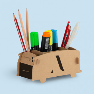 Stiftehalter aus Wellpappe individuell bedrucken