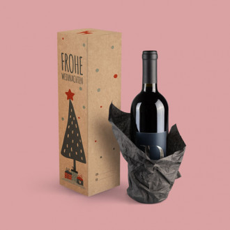 Weihnachtsverpackung für Flaschen