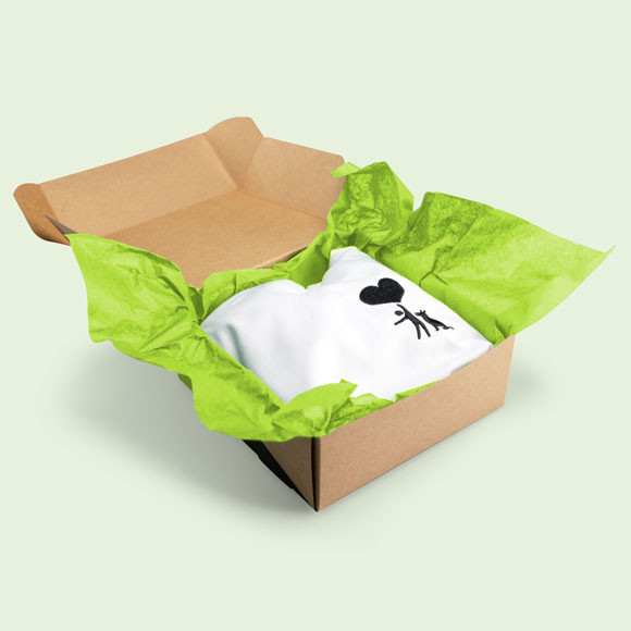 Grünes Seidenpapier