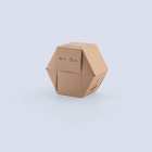 Sechseckige Faltschachtel für Marmelade