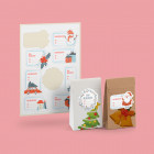 Weihnachtliche Geschenkaufkleber