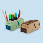 Stiftehalter aus Wellpappe individuell bedrucken